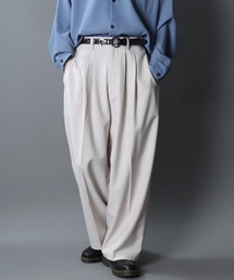 SITRY | 2Tuck Drape Wide Pants/2タック ドレープ ワイドパンツ スラックス(スラックス)