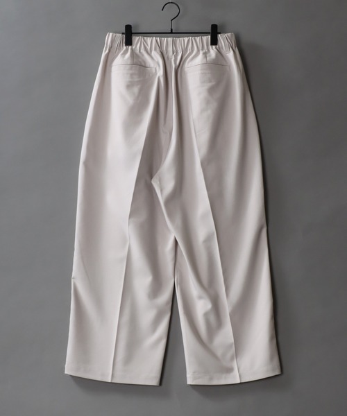 SITRY（シトリー）の「SITRY 2Tuck Drape Wide Pants/別注 2タック ドレープ ワイドパンツ バルーンパンツ スラックス（スラックス・メンズ・チャコール/ホワイト/ブラック/アイボリー/モカ・L/M/S/LL）」の7枚目の写真