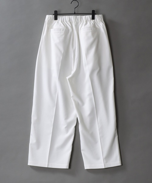 SITRY（シトリー）の「SITRY 2Tuck Drape Wide Pants/別注 2タック ドレープ ワイドパンツ バルーンパンツ スラックス（スラックス・メンズ・チャコール/ホワイト/ブラック/アイボリー/モカ・L/M/S/LL）」の6枚目の写真