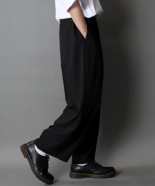 SITRY(シトリー)の「2026SS新柄追加 2Tuck Drape Wide Pants/別注 2タック ドレープ ワイドパンツ バルーンパンツ スラックス(スラックス・メンズ・チャコール/ホワイト/ブラック/アイボリー/モカ/ブラック系その他/ブラック系その他2・L/M/S/LL)」の21枚目の写真