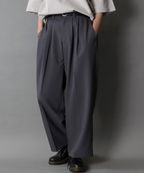 セール】SITRY 2Tuck Drape Wide Pants/別注 2タック ドレープ ワイド
