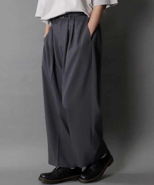 セール】SITRY 2Tuck Drape Wide Pants/別注 2タック ドレープ ワイド