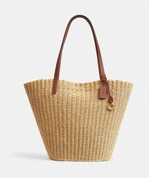 【美品】COACH コーチ かごバッグ ストロー トートバッグ ミニトート 楽天市場】コーチ ストロートートの通販