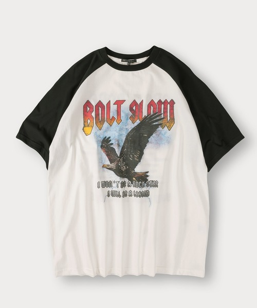 SlashDate（スラッシュデイト）の「ピグメント加工ヴィンテージTシャツ/ロックT/バックプリント/オーバーサイズ（Tシャツ/カットソー・メンズ・ブラック系その他/ブラック系その他2/ブラック/ホワイト・M/L）」の2枚目の写真