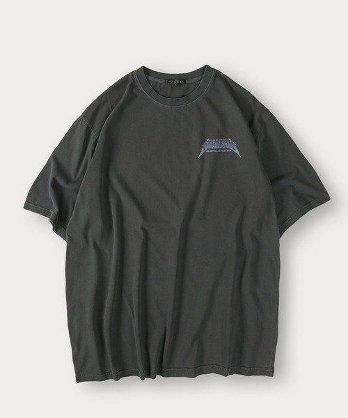 SlashDate（スラッシュデイト）の「ピグメント加工ヴィンテージTシャツ/ロックT/バックプリント/オーバーサイズ（Tシャツ/カットソー・メンズ・ブラック系その他/ブラック系その他2/ブラック/ホワイト・M/L）」の16枚目の写真