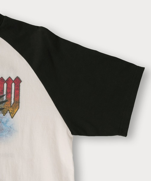 SlashDate（スラッシュデイト）の「ピグメント加工ヴィンテージTシャツ/ロックT/バックプリント/オーバーサイズ（Tシャツ/カットソー・メンズ・ブラック系その他/ブラック系その他2/ブラック/ホワイト・M/L）」の5枚目の写真