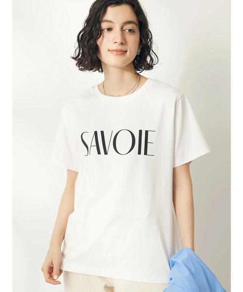 CRAFT STANDARD BOUTIQUE(クラフトスタンダードブティック)の「UVカット / SAVOIE TEE(Tシャツ/カットソー・レディース・ブラック/オフホワイト/チャコールグレー/ベージュ・M/L)」の5枚目の写真