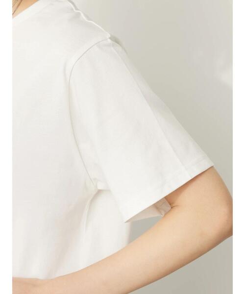 CRAFT STANDARD BOUTIQUE(クラフトスタンダードブティック)の「UVカット / SAVOIE TEE(Tシャツ/カットソー・レディース・ブラック/オフホワイト/チャコールグレー/ベージュ・M/L)」の14枚目の写真