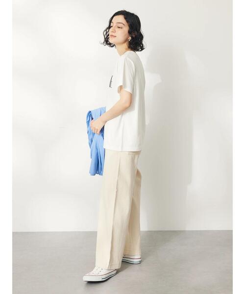 CRAFT STANDARD BOUTIQUE(クラフトスタンダードブティック)の「UVカット / SAVOIE TEE(Tシャツ/カットソー・レディース・ブラック/オフホワイト/チャコールグレー/ベージュ・M/L)」の16枚目の写真