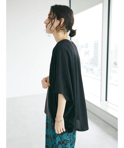 CRAFT STANDARD BOUTIQUE(クラフトスタンダードブティック)の「UVカット / SAVOIE TEE(Tシャツ/カットソー・レディース・ブラック/オフホワイト/チャコールグレー/ベージュ・M/L)」の19枚目の写真