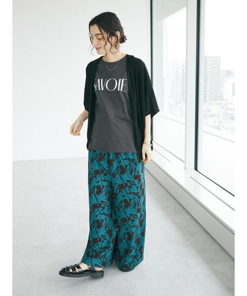 CRAFT STANDARD BOUTIQUE(クラフトスタンダードブティック)の「UVカット / SAVOIE TEE(Tシャツ/カットソー・レディース・ブラック/オフホワイト/チャコールグレー/ベージュ・M/L)」の22枚目の写真