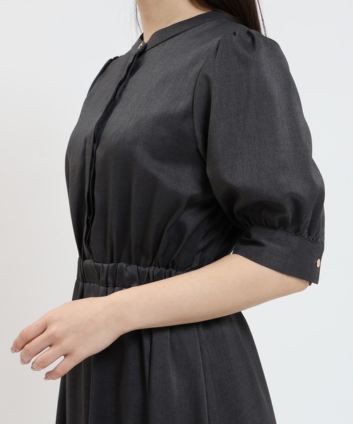 TRUDEA(トルディア)の「リネンライクバンドカラーワンピース(ワンピース・レディース・チャコールグレー/グリーン/ネイビー・MEDIUM/LARGE)」の20枚目の写真