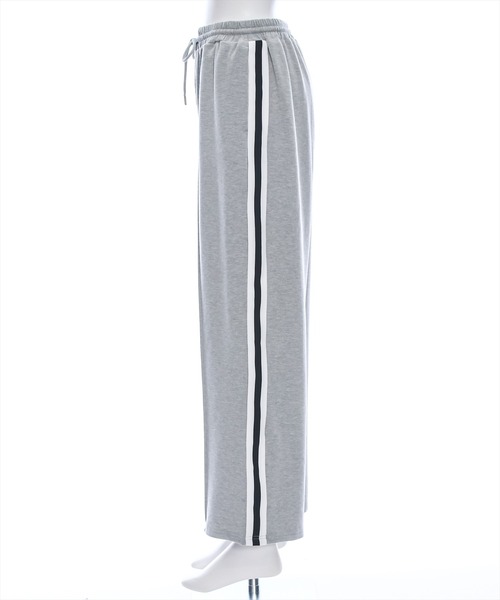 clear（クリア）の「ダブルラインスウェットパンツ[低身長用サイズ有]（スウェットパンツ・レディース・グレー/ブラック/ピンク・F/XS）」の9枚目の写真