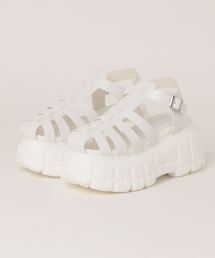 Mafmof(マフモフ)8cm厚底プラットフォームグルカサンダル