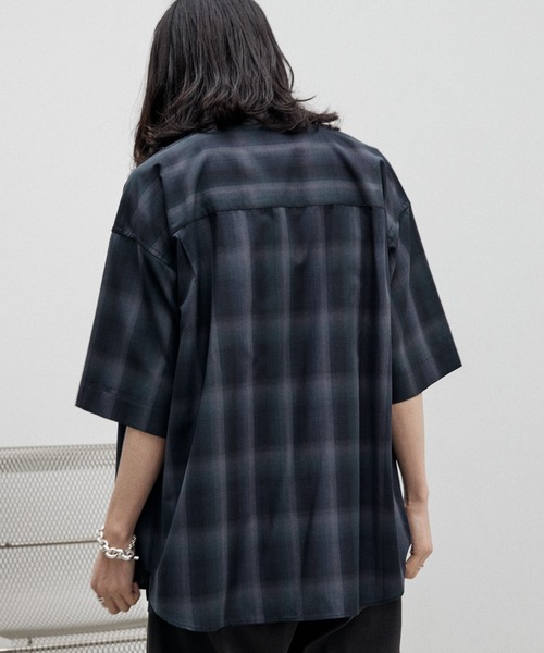 OMBRE CHECK HS SHIRT（シャツ/ブラウス）｜WYM LIDNM（ウィム バイ