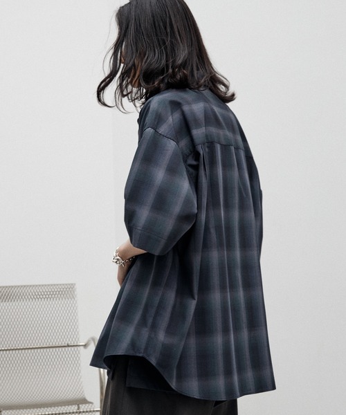 OMBRE CHECK HS SHIRT（シャツ/ブラウス）｜WYM LIDNM（ウィム バイ