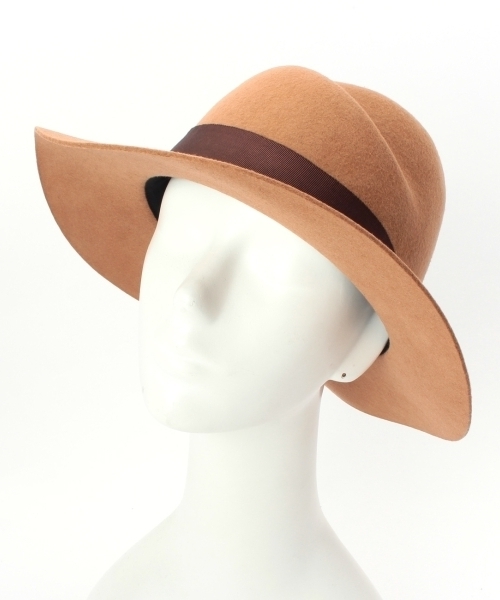 HusHusH（ハッシュアッシュ）の「ウール中折れリボンハット（ハット・レディース・ブラウン/ブルー/ブラック・00）」の9枚目の写真