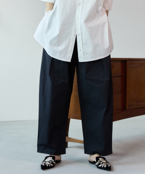 Libra Cue（リブラ キュー）の「コクーンシルエットイージーパンツ（その他パンツ・レディース・ベージュ/ブラック/ストライプ/ブラウン・FREE）」の20枚目の写真