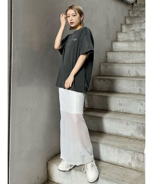 MURUA（ムルーア）の「シースルーメッシュスカート（スカート）」 - WEAR