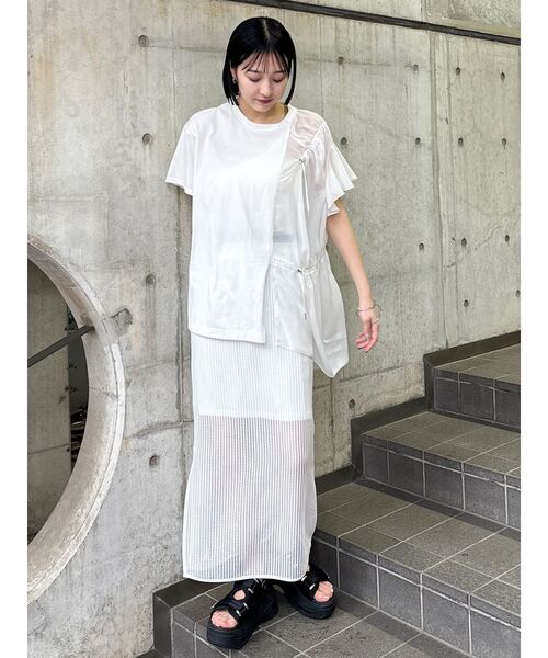 セール】シースルーメッシュスカート（スカート）｜MURUA（ムルーア