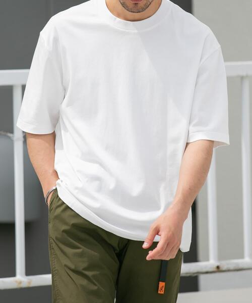 URBAN RESEARCH ROSSO MEN（アーバンリサーチロッソメン）の「『XLサイズあり』『UR TECH』防汚加工 リラックスクルーネックTシャツ（Tシャツ/カットソー・メンズ・ネイビー/ホワイト/ブラック/グレー・SMALL/MEDIUM/LARGE/X-LARGE）」の7枚目の写真