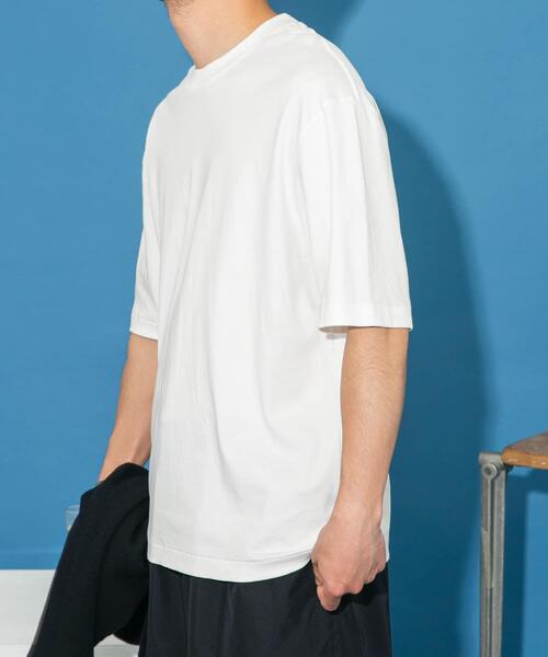 URBAN RESEARCH ROSSO MEN（アーバンリサーチロッソメン）の「『XLサイズあり』『UR TECH』防汚加工 リラックスクルーネックTシャツ（Tシャツ/カットソー・メンズ・ネイビー/ホワイト/ブラック/グレー・SMALL/MEDIUM/LARGE/X-LARGE）」の16枚目の写真