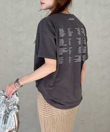 オーバーサイズSTATIONバックプリントTシャツ