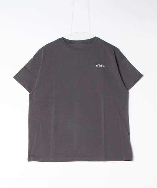 Per sist ence(パーシエンス)の「オーバーサイズSTATIONバックプリントTシャツ(Tシャツ/カットソー・レディース・ピンク/ブラック/オフホワイト/チャコールグレー・FREE)」の16枚目の写真