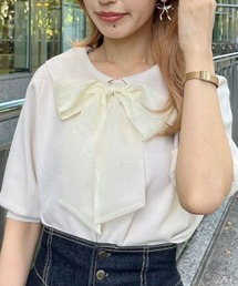 F i.n.t | 3WAYオーガンジーリボンニットプルオーバー/F&A(ニット/セーター)