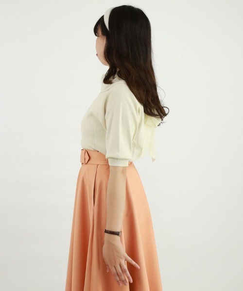 F i.n.t(フィント)の「3WAYオーガンジーリボンニットプルオーバー/F&A/fint(ニット/セーター・レディース・ライトピンク/アイボリー/ブルーグレー・FREE)」の12枚目の写真