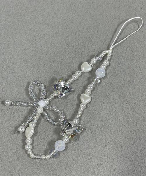 WEGO（ウィゴー）の「WEGO/パールストラップ（スマホグッズ・レディース・ホワイト・FREE）」の5枚目の写真