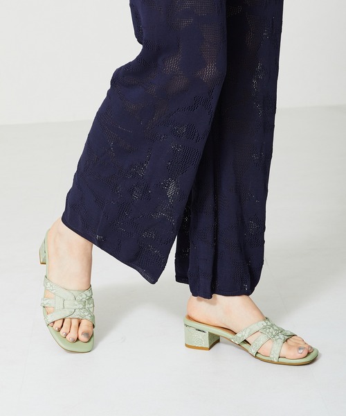 編みデザインミュールサンダル 42211（サンダル）｜WA ORiental TRaffic（ダブルエーオリエンタルトラフィック）