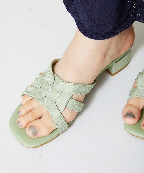 編みデザインミュールサンダル 42211（サンダル）｜WA ORiental TRaffic（ダブルエーオリエンタルトラフィック）