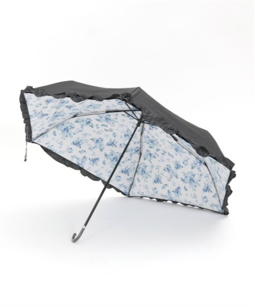 axes femme(アクシーズファム)の「ローズブーケ柄晴雨兼用折傘(折りたたみ傘・レディース・キナリ/ブラック・FREE)」の20枚目の写真