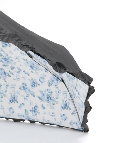 axes femme(アクシーズファム)の「ローズブーケ柄晴雨兼用折傘(折りたたみ傘・レディース・キナリ/ブラック・FREE)」の19枚目の写真