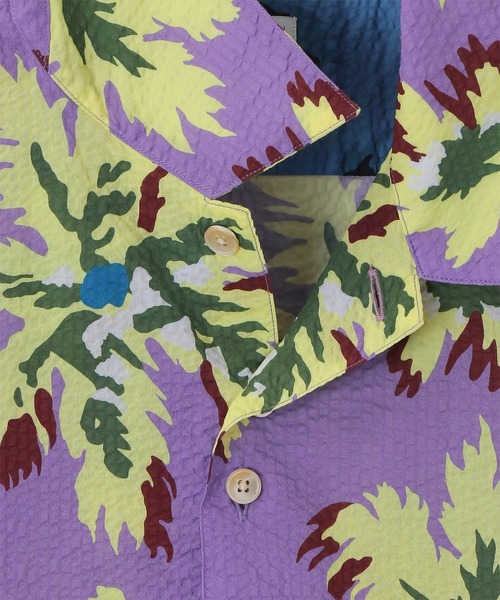 セール】'Palmera' オープンカラー半袖シャツ142316 695U