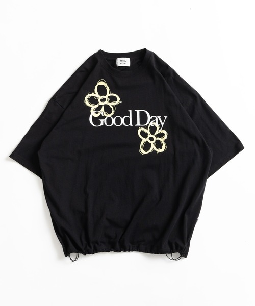 WETTEMPT(ウィテンプト)の「DRAW CORD GOOD DAY TEE / ドローコードグッドデイT(Tシャツ/カットソー・メンズ・オフホワイト/ブラック/ネイビー・LARGE/MEDIUM/SMALL)」の2枚目の写真
