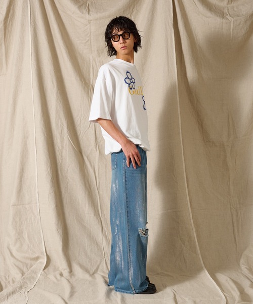 WETTEMPT(ウィテンプト)の「DRAW CORD GOOD DAY TEE / ドローコードグッドデイT(Tシャツ/カットソー・メンズ・オフホワイト/ブラック/ネイビー・LARGE/MEDIUM/SMALL)」の9枚目の写真