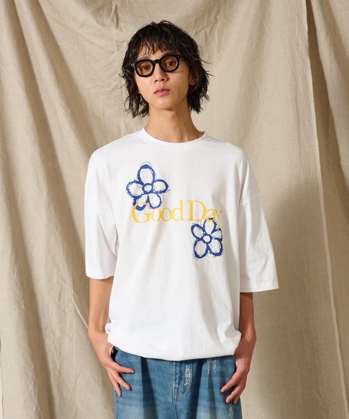 WETTEMPT(ウィテンプト)の「DRAW CORD GOOD DAY TEE / ドローコードグッドデイT(Tシャツ/カットソー・メンズ・オフホワイト/ブラック/ネイビー・LARGE/MEDIUM/SMALL)」の4枚目の写真