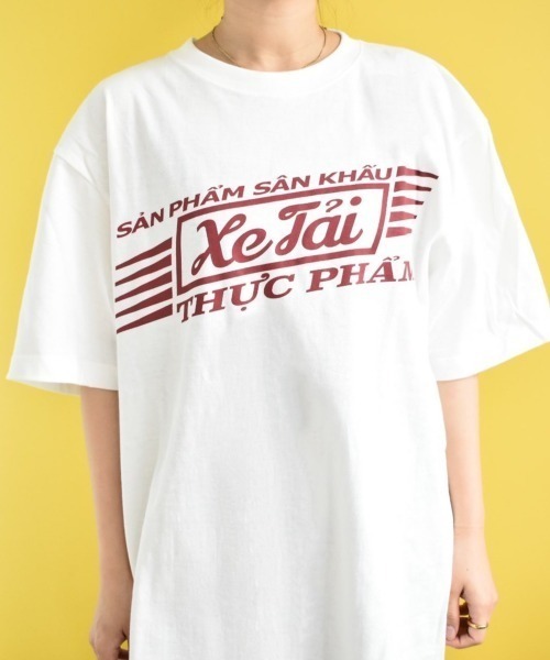 THEATRE PRODUCTS(シアタープロダクツ)の「ロゴプリントTシャツ(Tシャツ/カットソー・レディース・ホワイト/イエロー/レッド・FREE)」の2枚目の写真