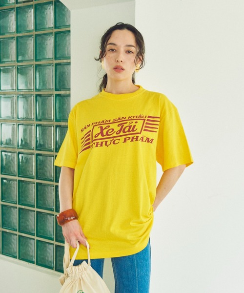 THEATRE PRODUCTS(シアタープロダクツ)の「ロゴプリントTシャツ(Tシャツ/カットソー・レディース・ホワイト/イエロー/レッド・FREE)」の5枚目の写真