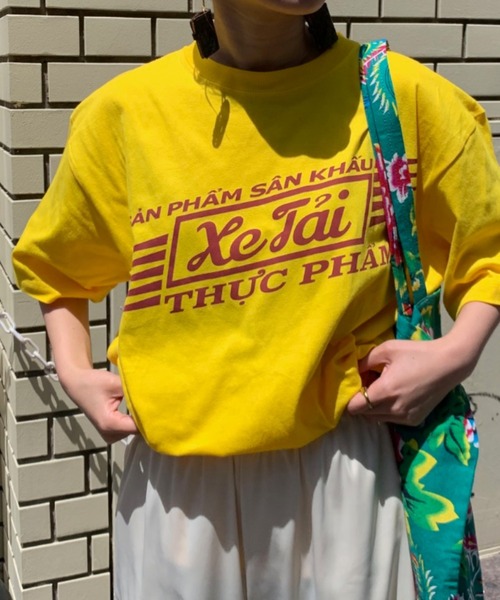 THEATRE PRODUCTS(シアタープロダクツ)の「ロゴプリントTシャツ(Tシャツ/カットソー・レディース・ホワイト/イエロー/レッド・FREE)」の12枚目の写真