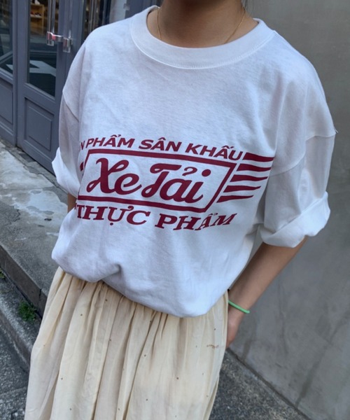 THEATRE PRODUCTS(シアタープロダクツ)の「ロゴプリントTシャツ(Tシャツ/カットソー・レディース・ホワイト/イエロー/レッド・FREE)」の22枚目の写真