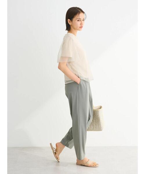 Sugar spoon(シュガースプーン)の「・SUGAR SPOON SET2点チュールT+カットT(Tシャツ/カットソー・レディース・オフホワイト/ブラック/ベージュ/カーキ・FREE)」の21枚目の写真