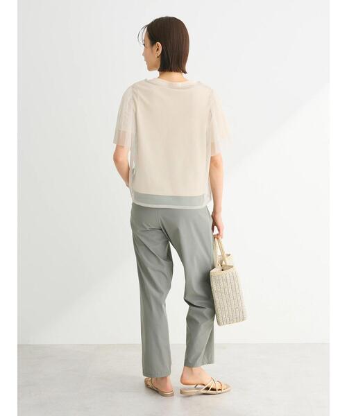 Sugar spoon(シュガースプーン)の「・SUGAR SPOON SET2点チュールT+カットT(Tシャツ/カットソー・レディース・オフホワイト/ブラック/ベージュ/カーキ・FREE)」の22枚目の写真