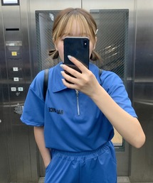 Teem Store（チームストア）の「ワンポイント ハーフジップ セットアップ（ルームウェア/パジャマ）」