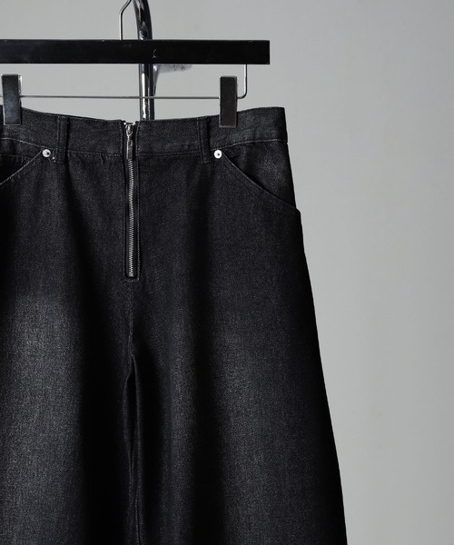 NILWAY（ニルウェイ）の「ワイド バギーヴィンテージ メイク フレア グランジ デニムパンツ（デニムパンツ・メンズ・ブラック/ブルー/グレー/オリーブ・SMALL/MEDIUM/LARGE）」の14枚目の写真