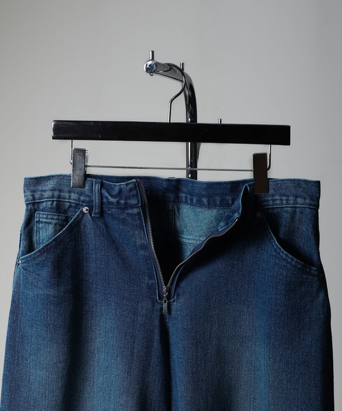 NILWAY（ニルウェイ）の「ワイド バギーヴィンテージ メイク フレア グランジ デニムパンツ（デニムパンツ・メンズ・ブラック/ブルー/グレー/オリーブ・SMALL/MEDIUM/LARGE）」の17枚目の写真