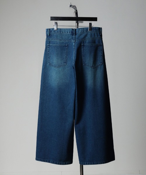 NILWAY（ニルウェイ）の「ワイド バギーヴィンテージ メイク フレア グランジ デニムパンツ（デニムパンツ・メンズ・ブラック/ブルー/グレー/オリーブ・SMALL/MEDIUM/LARGE）」の21枚目の写真