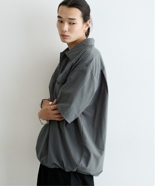 Ridingmania（ライディングマニア）の「【RIDINGMANIA】ナイロン/ワンポイント刺繍ハーフジップシャツ（シャツ/ブラウス・メンズ・グレー/ブラック/その他19・MEDIUM/LARGE）」の13枚目の写真